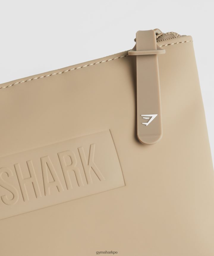 Gymsharkbolsa de lavado diario unisexo marrón cemento PFTJ2N1077 accesorios