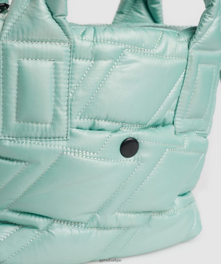 Gymsharkbolso shopper capitonado unisexo verde azulado escarcha PFTJ2N1080 accesorios