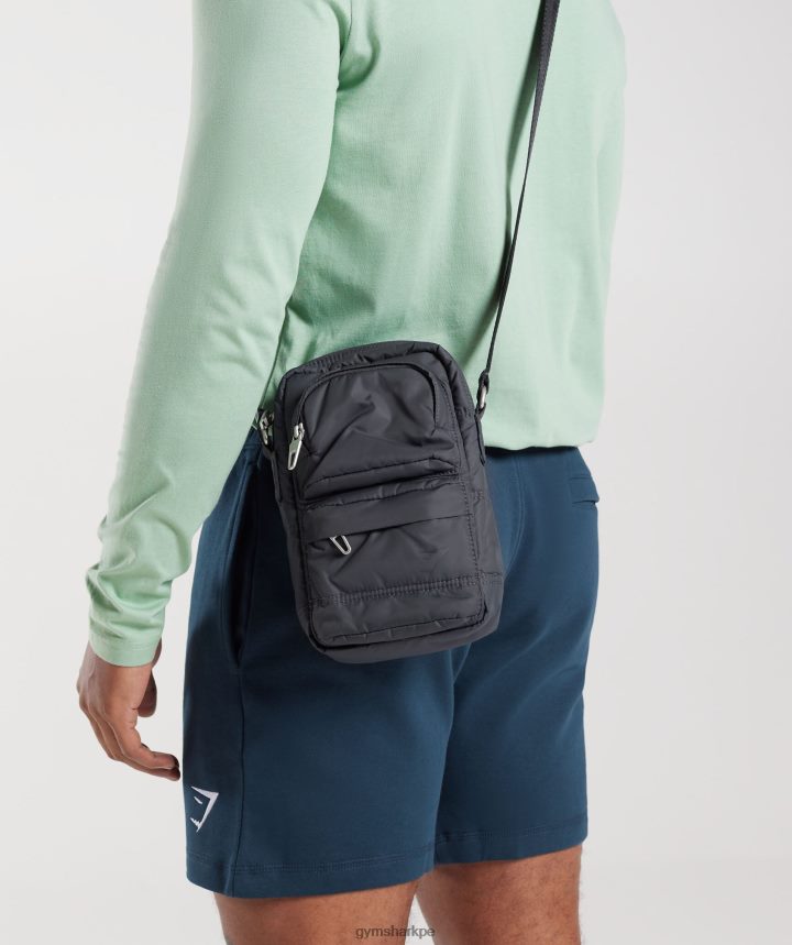 Gymsharkcuerpo cruzado de estilo de vida unisexo gris ónix PFTJ2N1083 accesorios