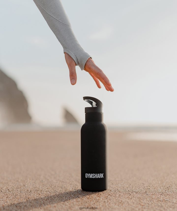 Gymsharkbotella de agua con pajita unisexo negro PFTJ2N1115 accesorios