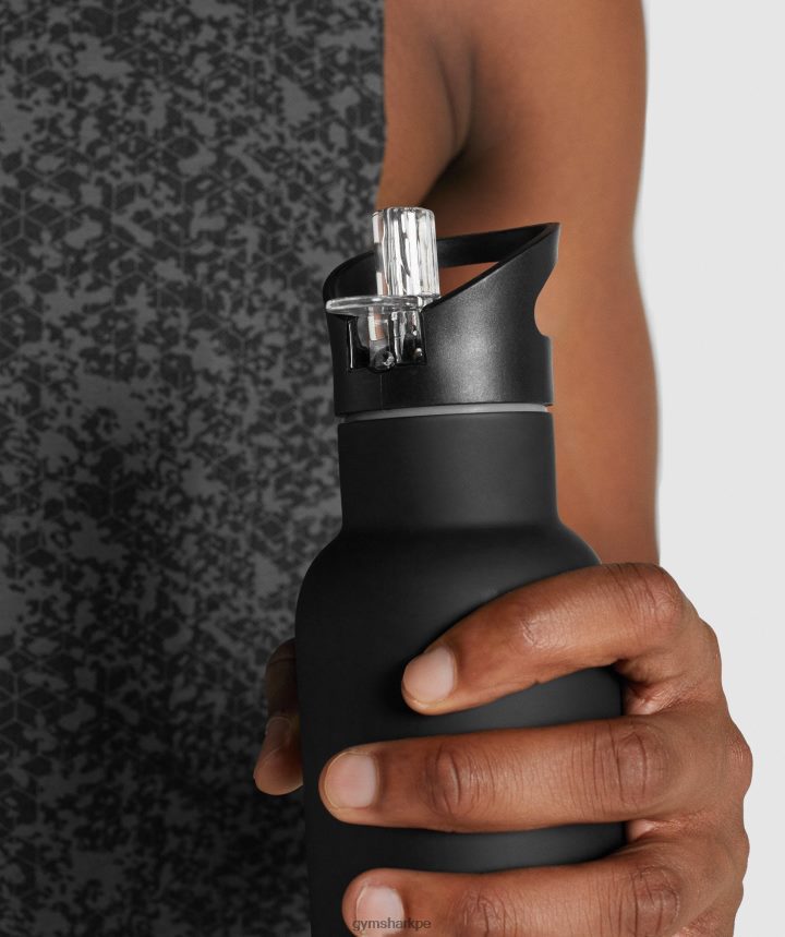 Gymsharkbotella de agua con pajita unisexo negro PFTJ2N1115 accesorios