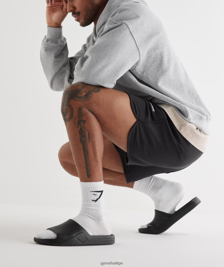 Gymsharkdiapositivas del día de descanso unisexo negro PFTJ2N1062 accesorios