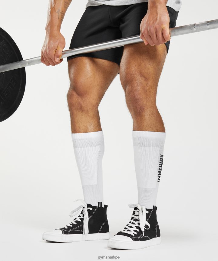 Gymsharkcalcetines de levantamiento de pesas unisexo blanco PFTJ2N1098 accesorios