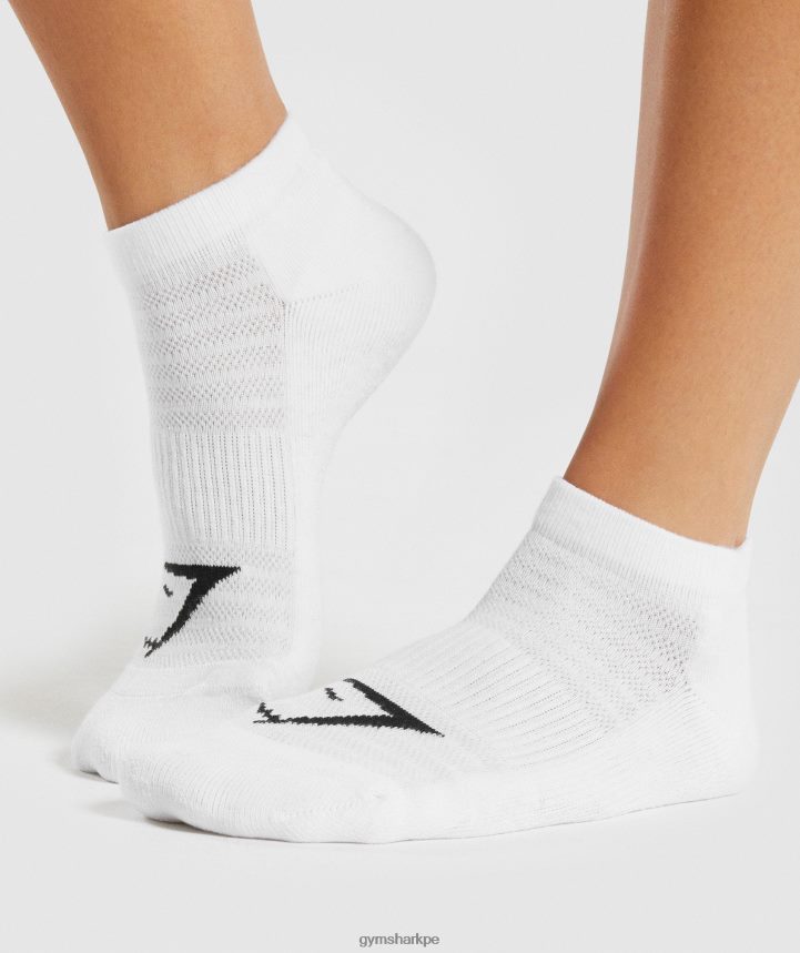 Gymsharkcalcetines tobilleros paquete de 3 unisexo blanco PFTJ2N1101 accesorios
