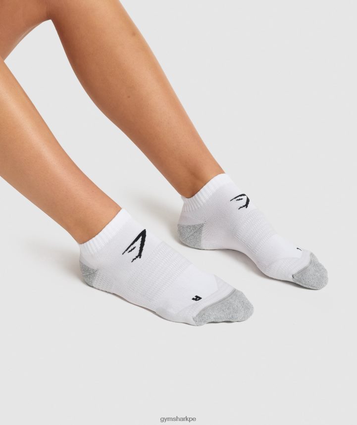 Gymsharkcalcetines tobilleros unisexo blanco PFTJ2N1106 accesorios