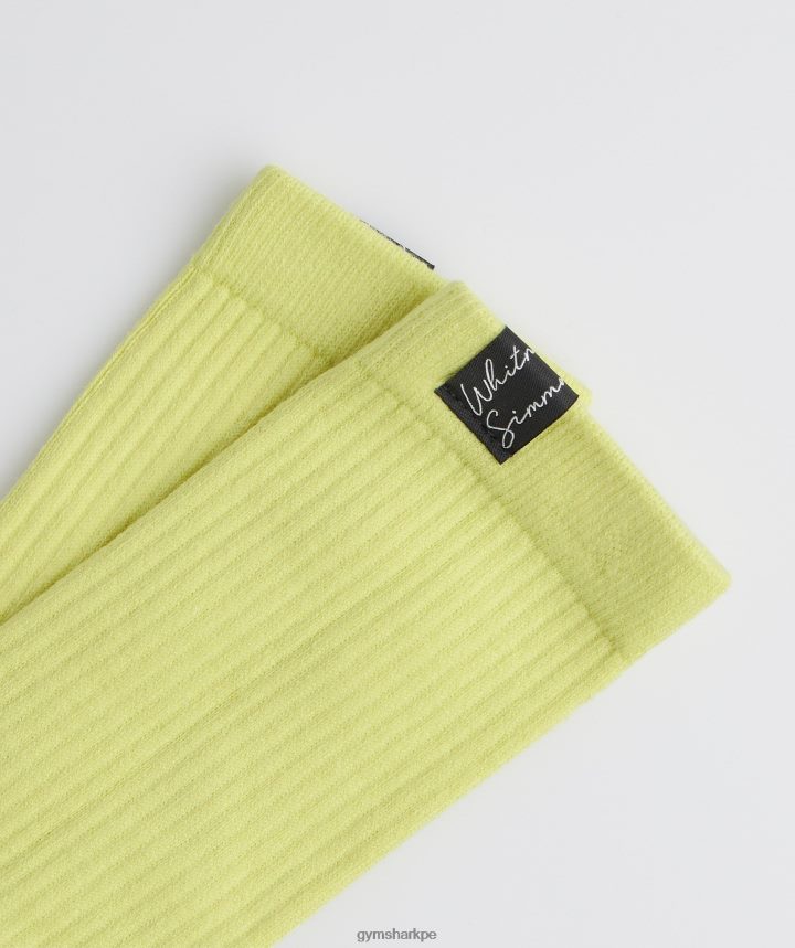 Gymsharkcalcetines whitney tab crew 1pk unisexo algas de mar verde PFTJ2N1090 accesorios