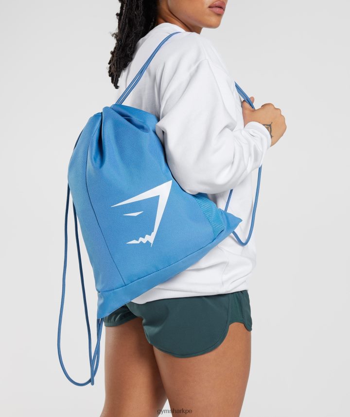 Gymsharkmochila con cabeza de tiburón unisexo azul costero PFTJ2N1069 accesorios