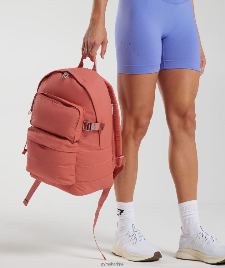 Gymsharkmochila de estilo de vida unisexo rosa terracota PFTJ2N1068 accesorios