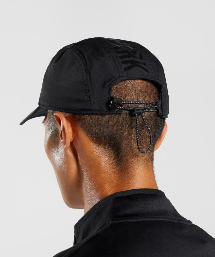GymsharkGorra para correr de 5 paneles unisexo negro PFTJ2N1122 accesorios
