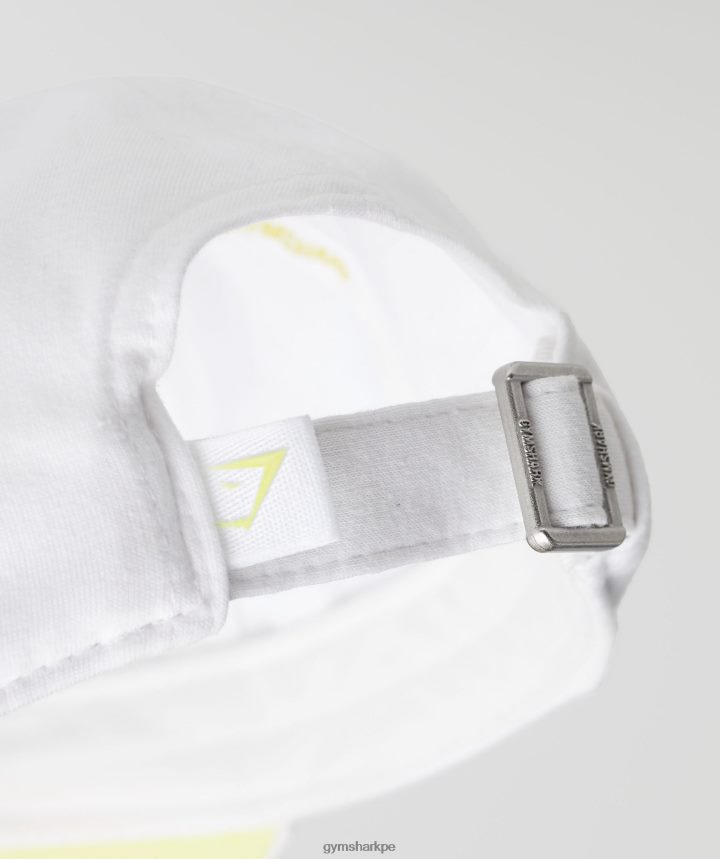 Gymsharkgorra de béisbol de escritura a mano unisexo blanco/verde luciérnaga PFTJ2N1123 accesorios