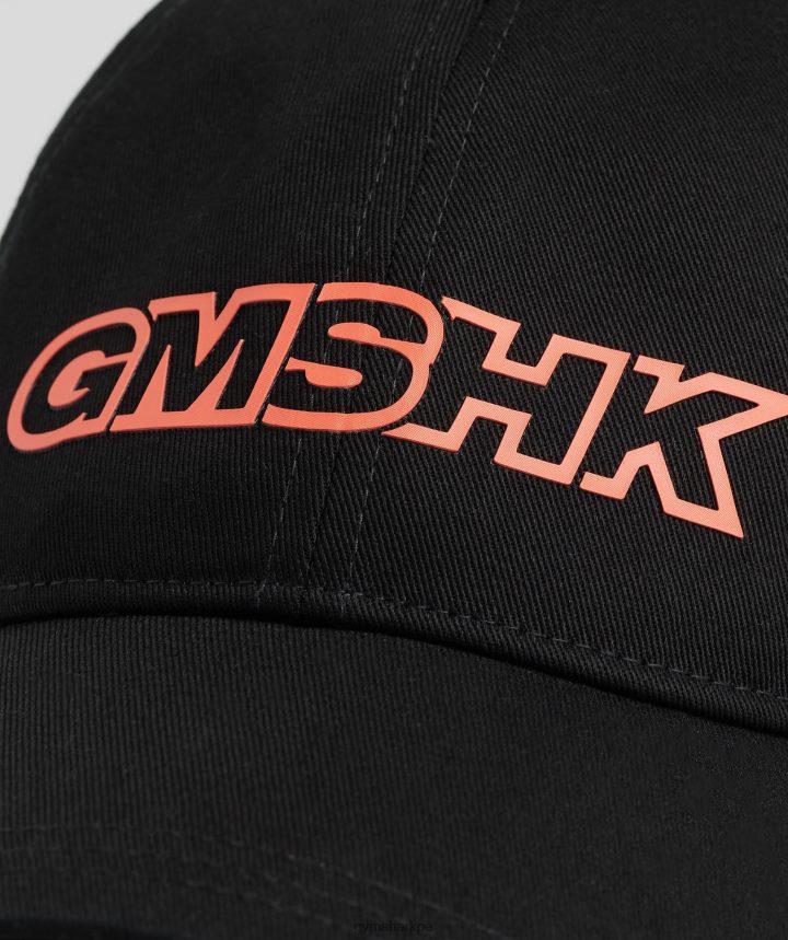 Gymsharkgorra de beisbol gmshk unisexo negro/naranja solsticio PFTJ2N1126 accesorios