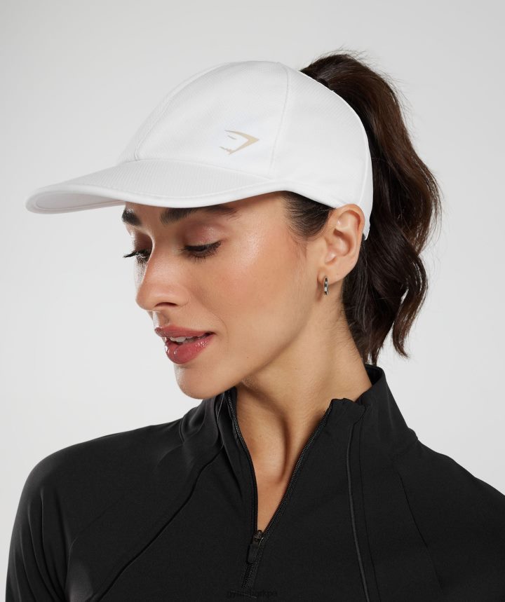 Gymsharkgorro de cola de caballo unisexo blanco PFTJ2N1138 accesorios