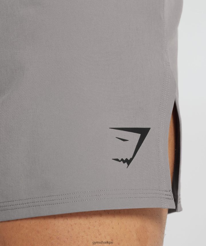 Gymshark315 pantalones cortos tejidos hombres gris marmol PFTJ2N544 ropa