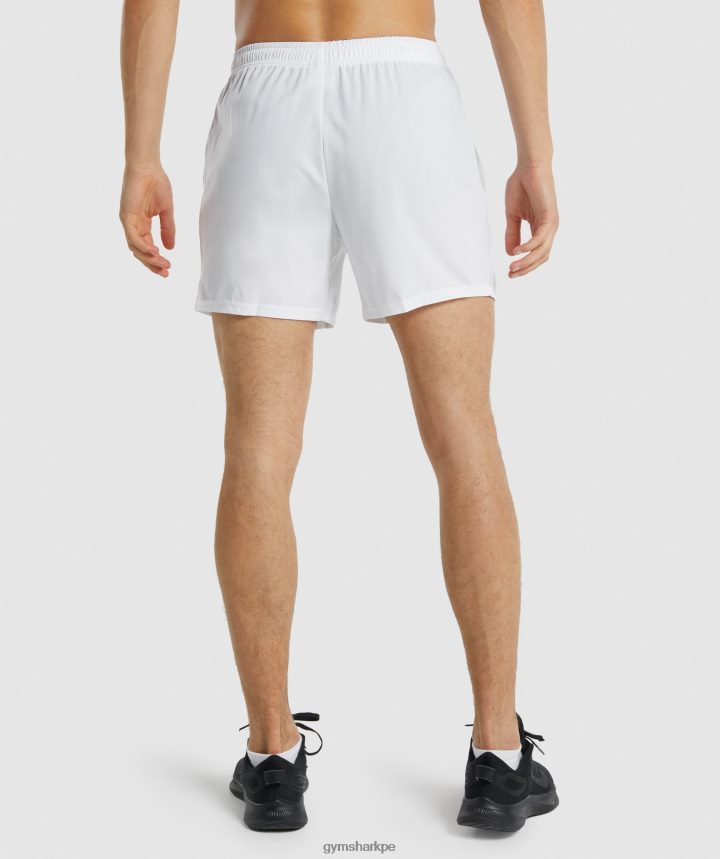 Gymsharkllegada pantalones cortos de 5\" hombres blanco PFTJ2N553 ropa