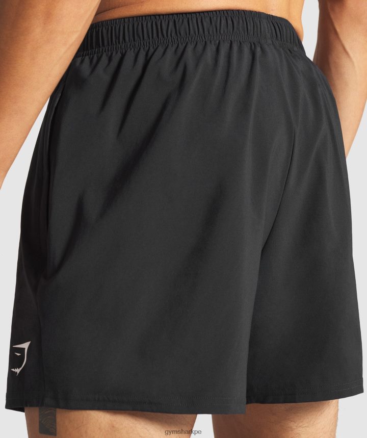 Gymsharkllegada pantalones cortos de 5\" hombres negro PFTJ2N509 ropa