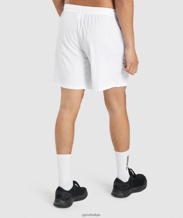 Gymsharkllegada pantalones cortos de 7\" hombres blanco PFTJ2N518 ropa