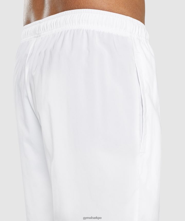 Gymsharkllegada pantalones cortos de 7\" hombres blanco PFTJ2N518 ropa