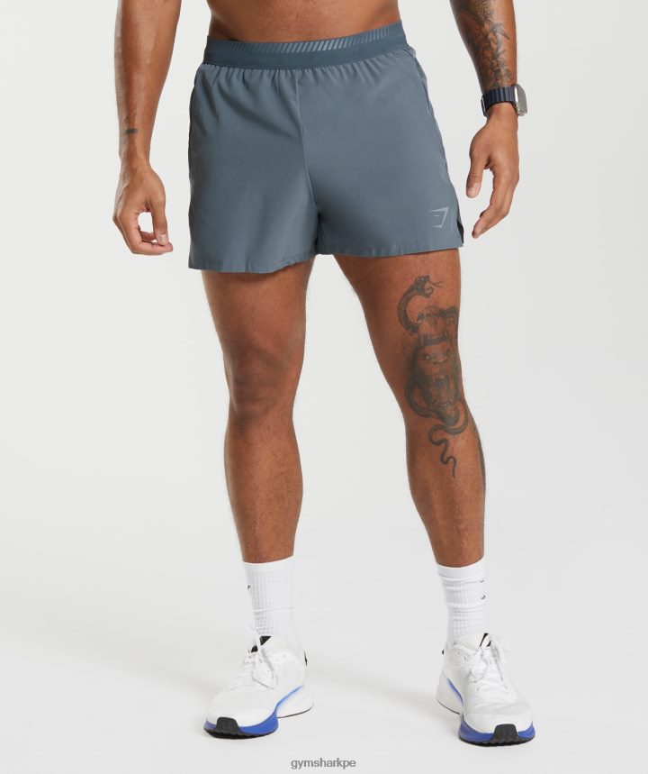 Gymsharkpantalones cortos de 4" de carrera de ápice hombres noche azul PFTJ2N542 ropa