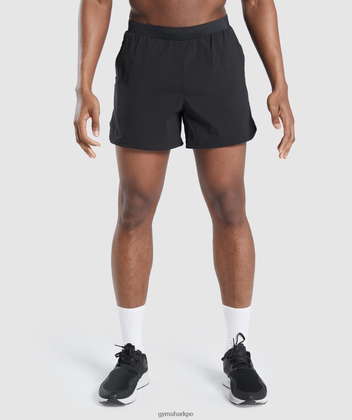 Gymsharkpantalones cortos de 5\" de evolución rápida hombres negro PFTJ2N519 ropa