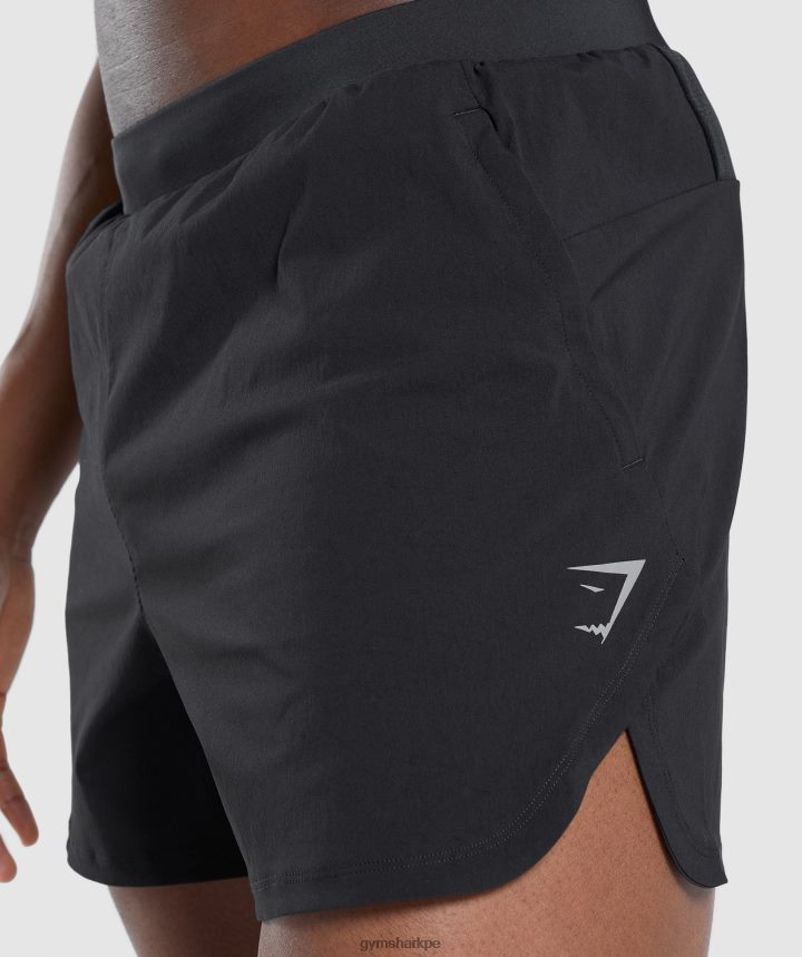 Gymsharkpantalones cortos de 5\" de evolución rápida hombres negro PFTJ2N519 ropa