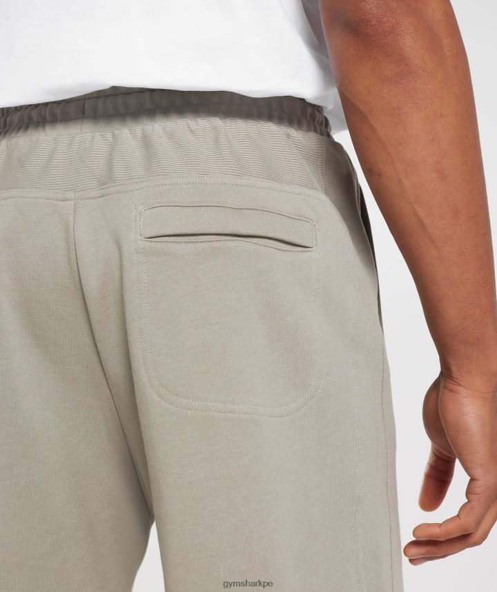 Gymsharkpantalones cortos de 7\" esenciales para el día de descanso hombres marrón crudo PFTJ2N540 ropa