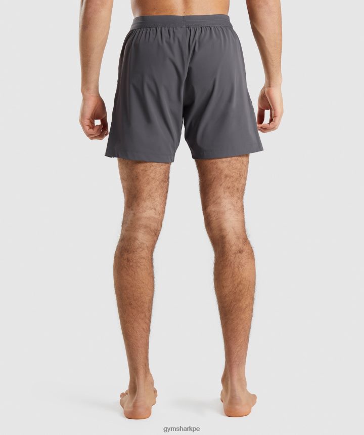 Gymsharkpantalones cortos de estudio hombres gris ónix PFTJ2N559 ropa