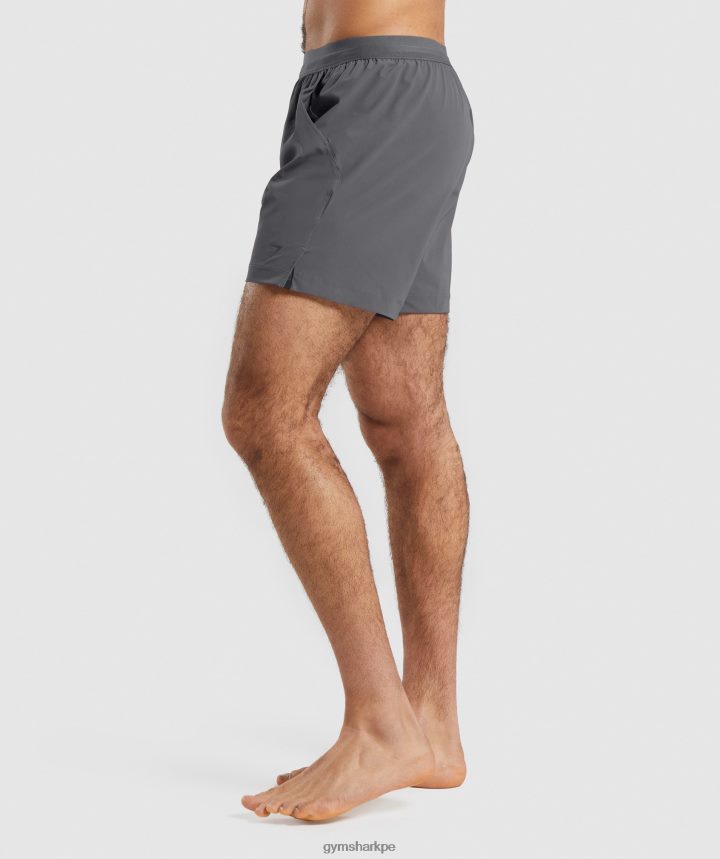Gymsharkpantalones cortos de estudio hombres gris ónix PFTJ2N559 ropa
