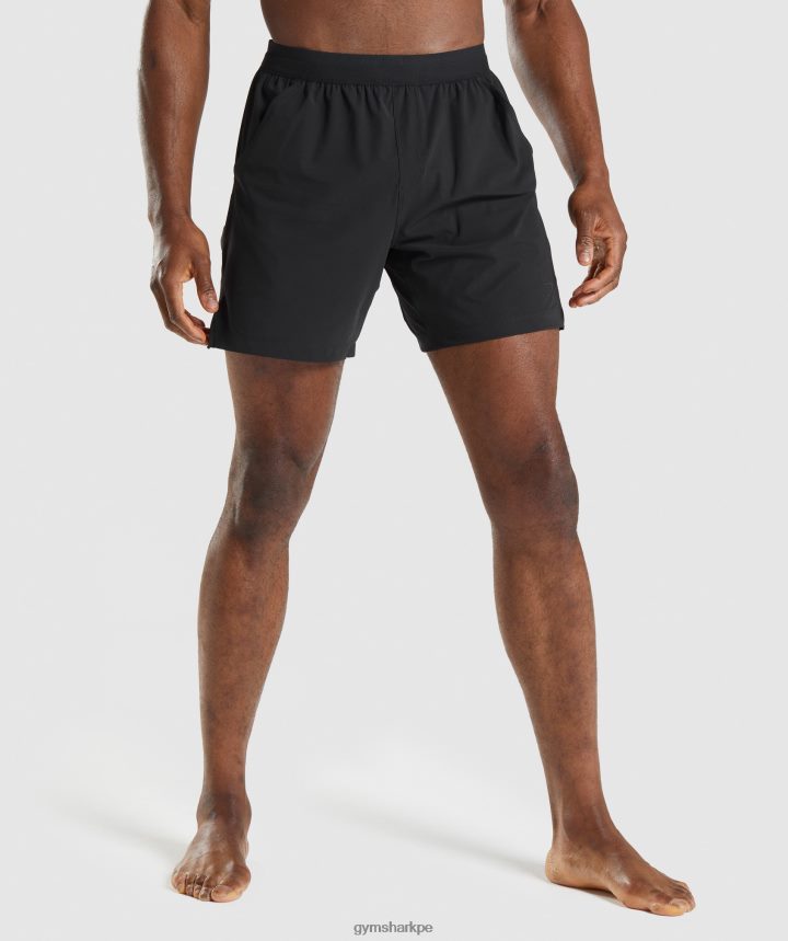 Gymsharkpantalones cortos de estudio hombres negro PFTJ2N554 ropa