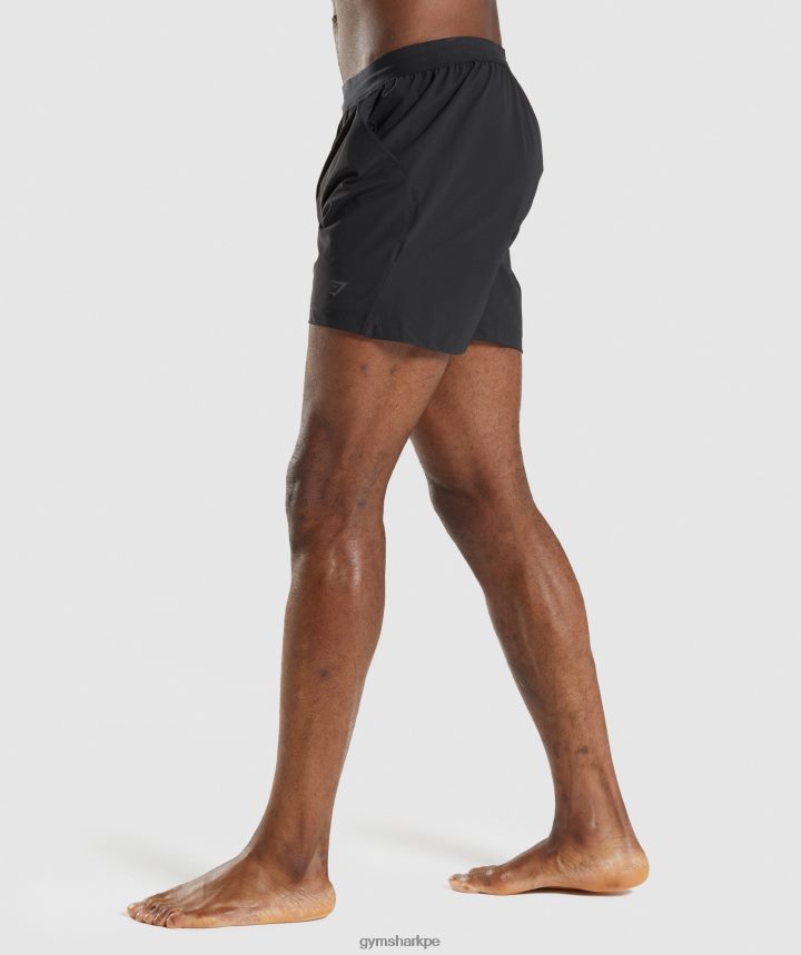Gymsharkpantalones cortos de estudio hombres negro PFTJ2N554 ropa
