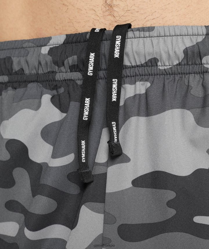 Gymsharkpantalones cortos de llegada hombres impresión gris PFTJ2N534 ropa