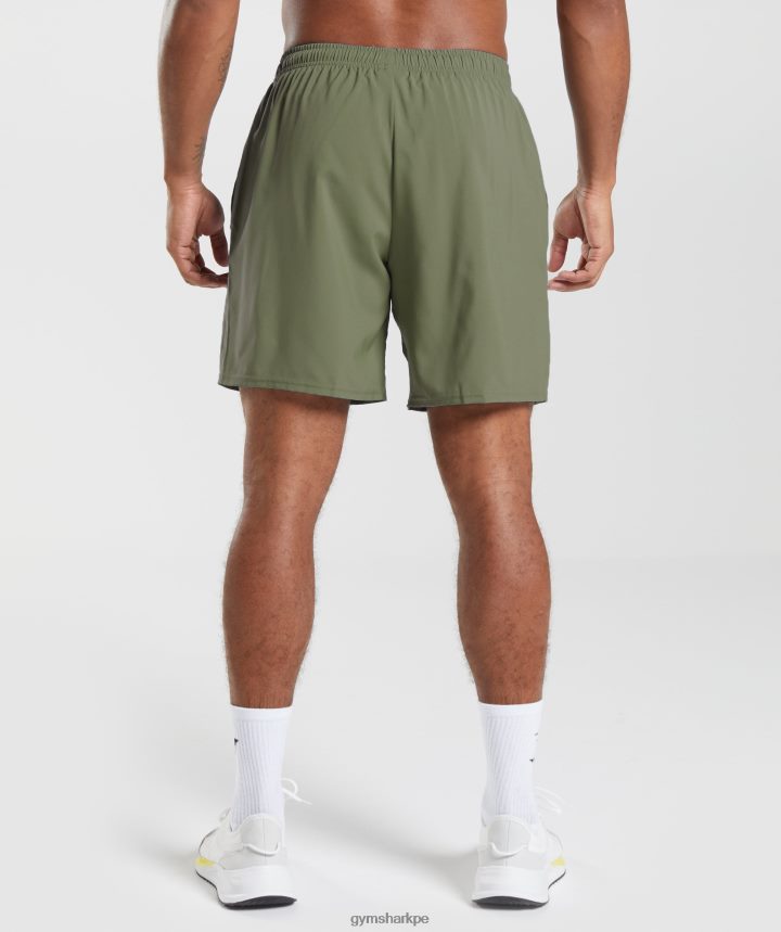 Gymsharkpantalones cortos de llegada hombres núcleo de oliva PFTJ2N530 ropa