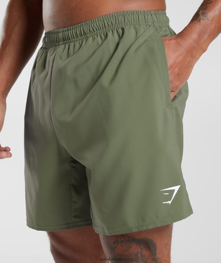 Gymsharkpantalones cortos de llegada hombres núcleo de oliva PFTJ2N530 ropa