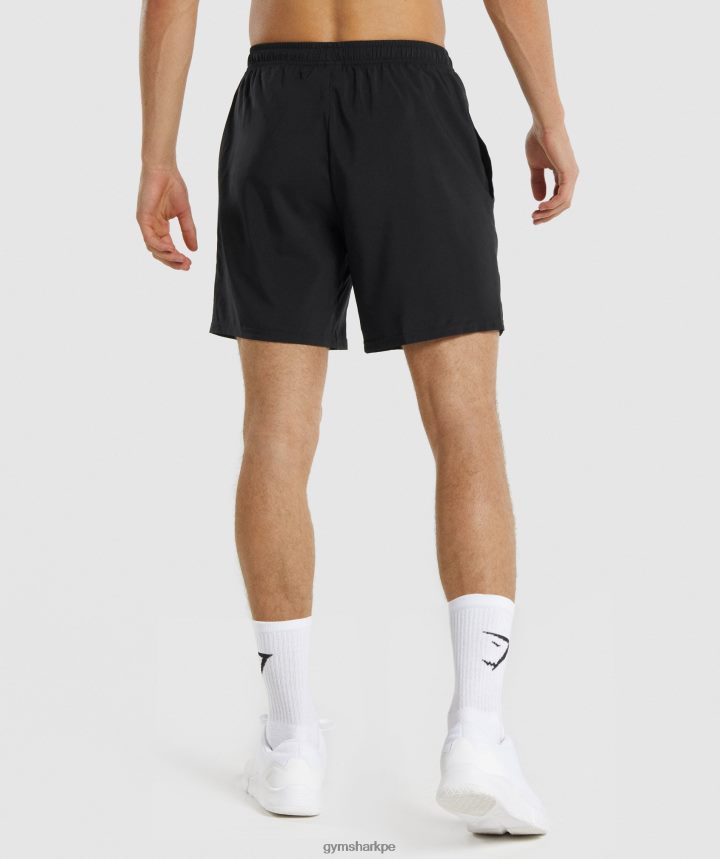 Gymsharkpantalones cortos de llegada hombres negro PFTJ2N510 ropa