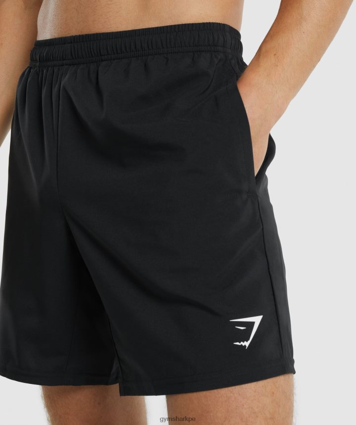 Gymsharkpantalones cortos de llegada hombres negro PFTJ2N510 ropa