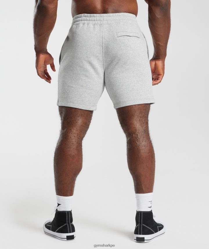Gymsharkpantalones cortos de microondas hombres núcleo gris claro marga PFTJ2N535 ropa