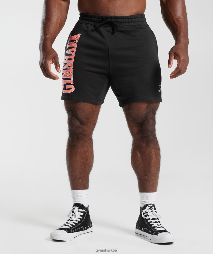 Gymsharkpantalones cortos de microondas hombres negro PFTJ2N536 ropa
