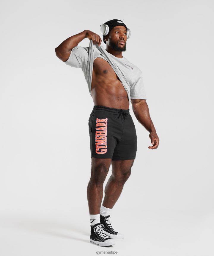 Gymsharkpantalones cortos de microondas hombres negro PFTJ2N536 ropa