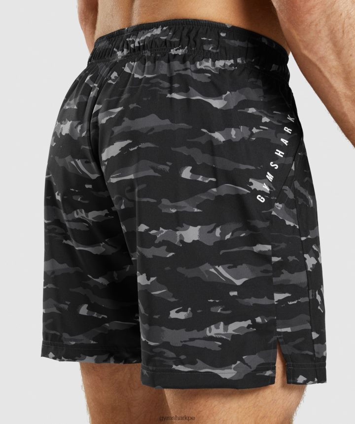 Gymsharkpantalones cortos deportivos hombres gris ónix PFTJ2N528 ropa