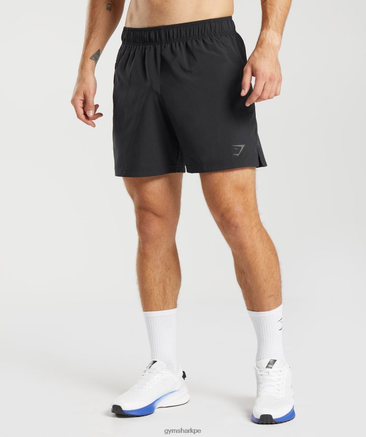 Gymsharkpantalones cortos deportivos hombres negro PFTJ2N513 ropa