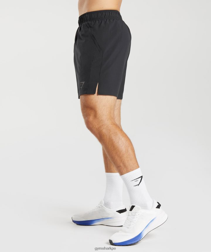 Gymsharkpantalones cortos deportivos hombres negro PFTJ2N513 ropa