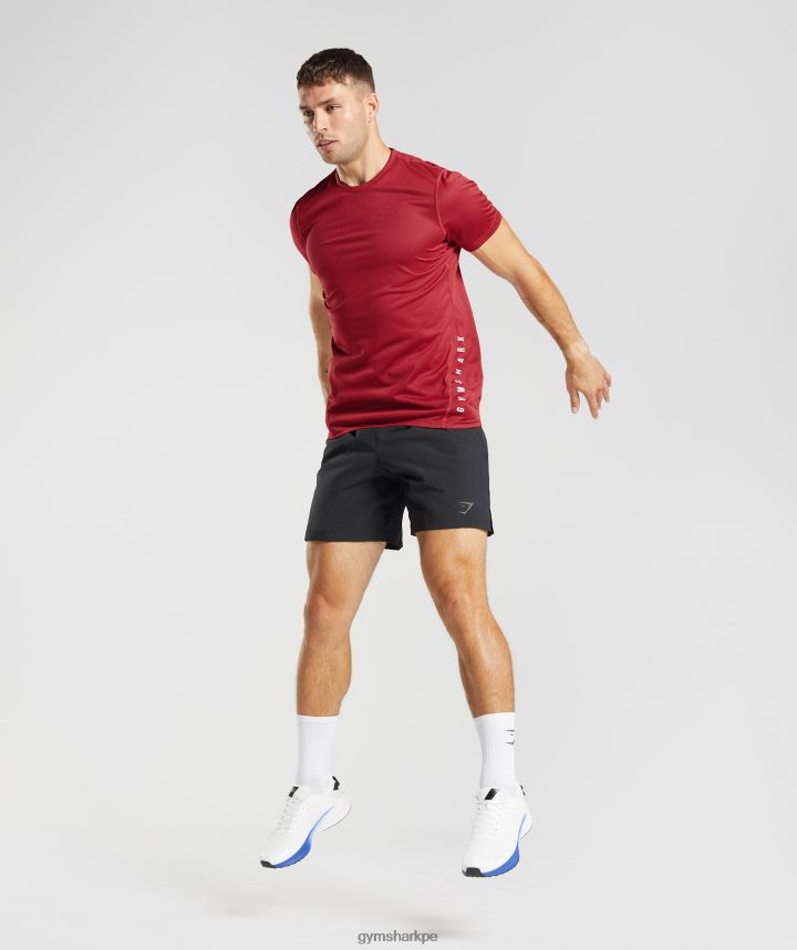 Gymsharkpantalones cortos deportivos hombres negro PFTJ2N513 ropa