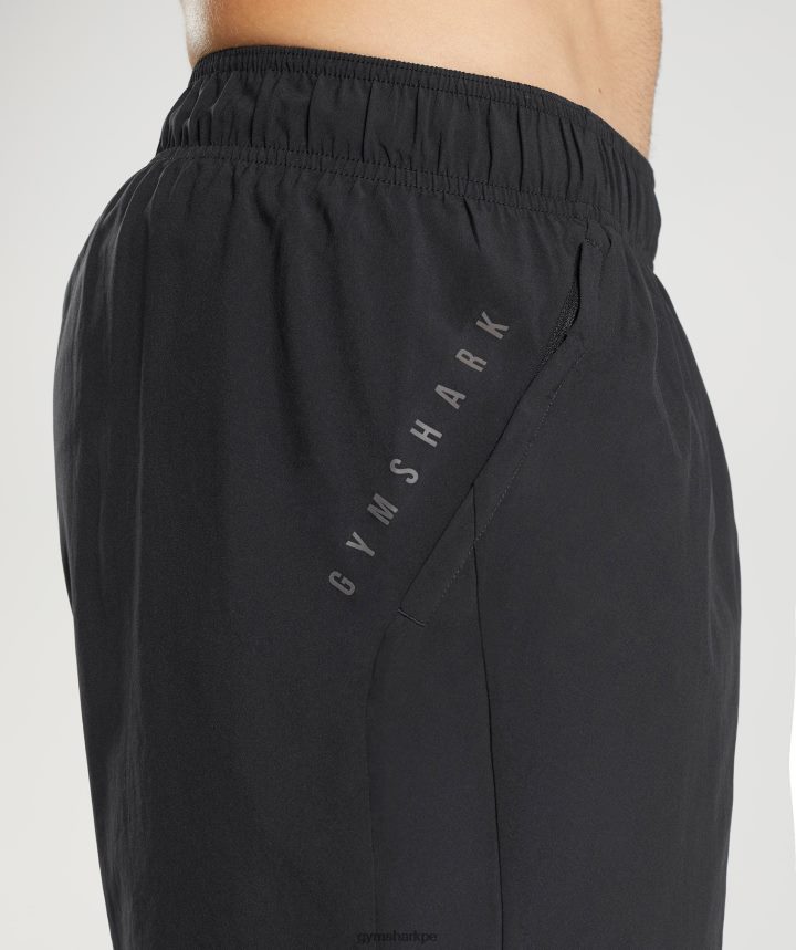 Gymsharkpantalones cortos deportivos hombres negro PFTJ2N513 ropa