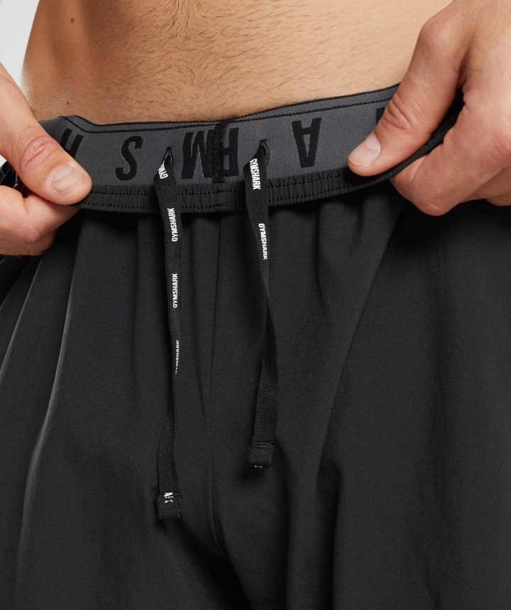 Gymsharkpantalones cortos deportivos hombres negro PFTJ2N513 ropa