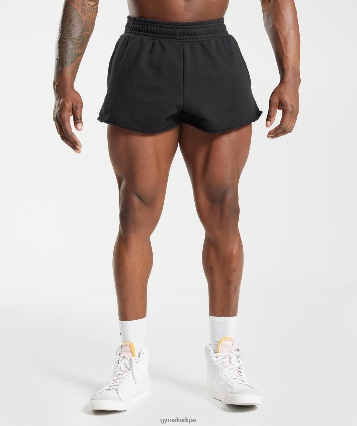Gymsharkpantalones cortos heredados hombres negro PFTJ2N527 ropa
