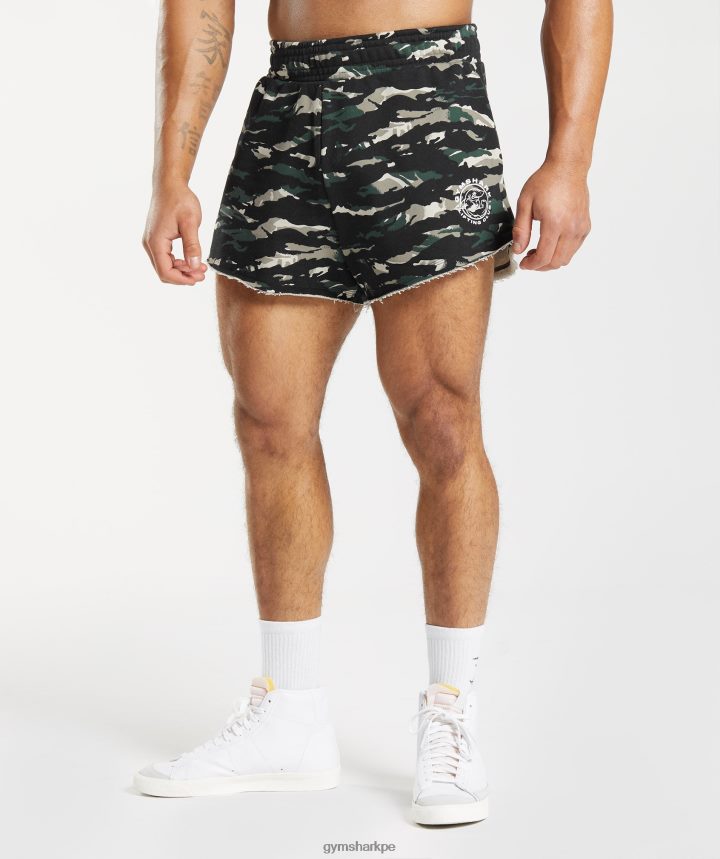 Gymsharkpantalones cortos heredados hombres verde obsidiana PFTJ2N557 ropa