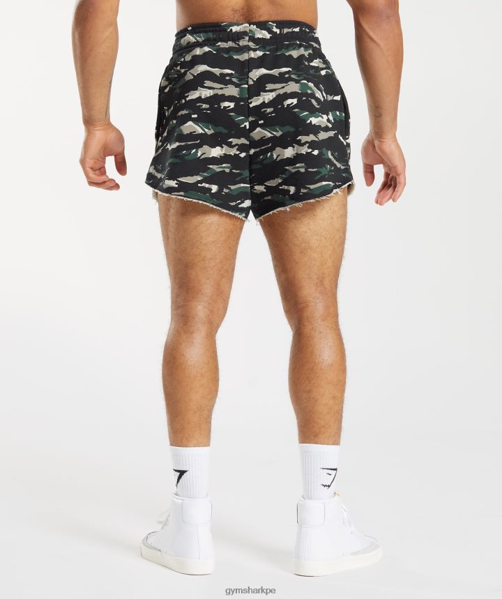 Gymsharkpantalones cortos heredados hombres verde obsidiana PFTJ2N557 ropa