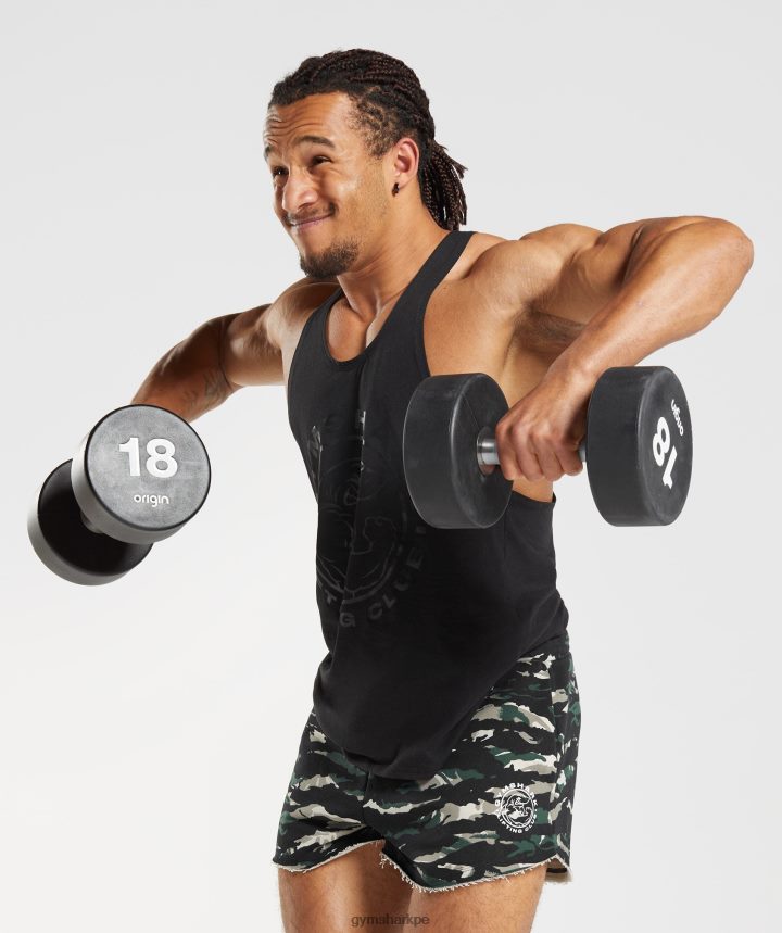 Gymsharkpantalones cortos heredados hombres verde obsidiana PFTJ2N557 ropa