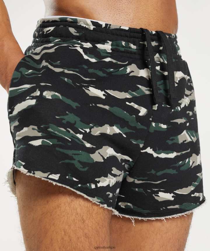 Gymsharkpantalones cortos heredados hombres verde obsidiana PFTJ2N557 ropa