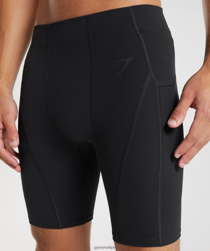 Gymsharkpantalones cortos interiores de control hombres negro PFTJ2N561 ropa