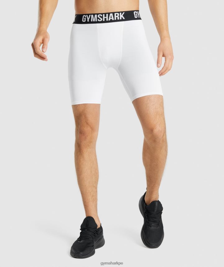 Gymsharkshorts interiores con elemento hombres blanco PFTJ2N567 ropa